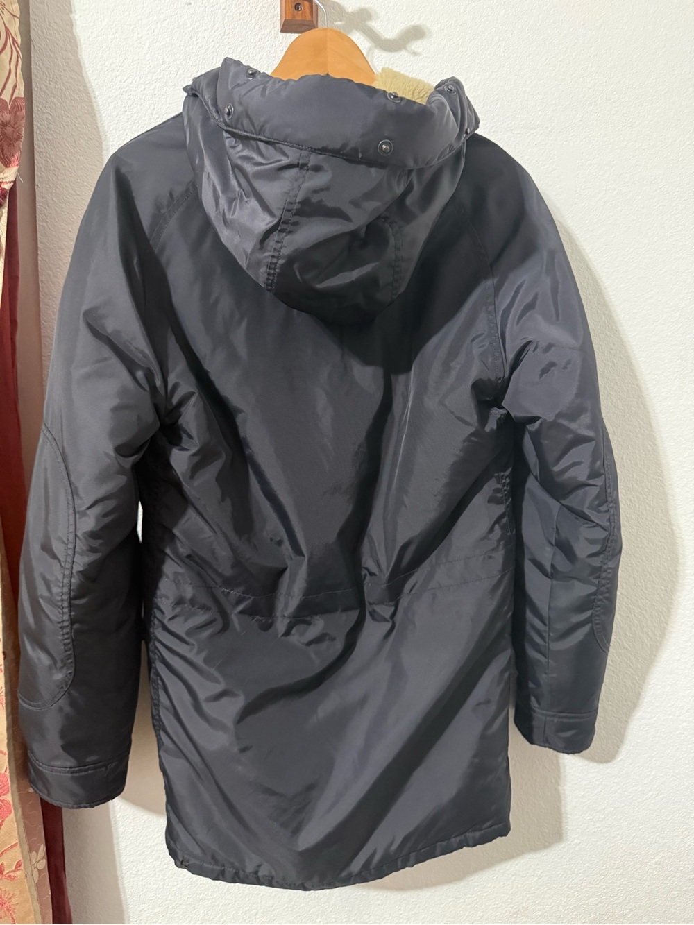 J. Crew jacket Hooded Parka in midnight Navy blue - Picture 6 of 16